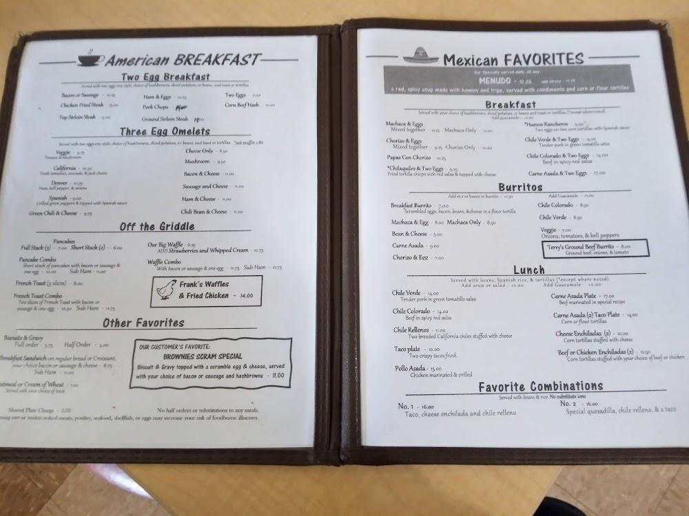 Brownie's Diner Menu image 3